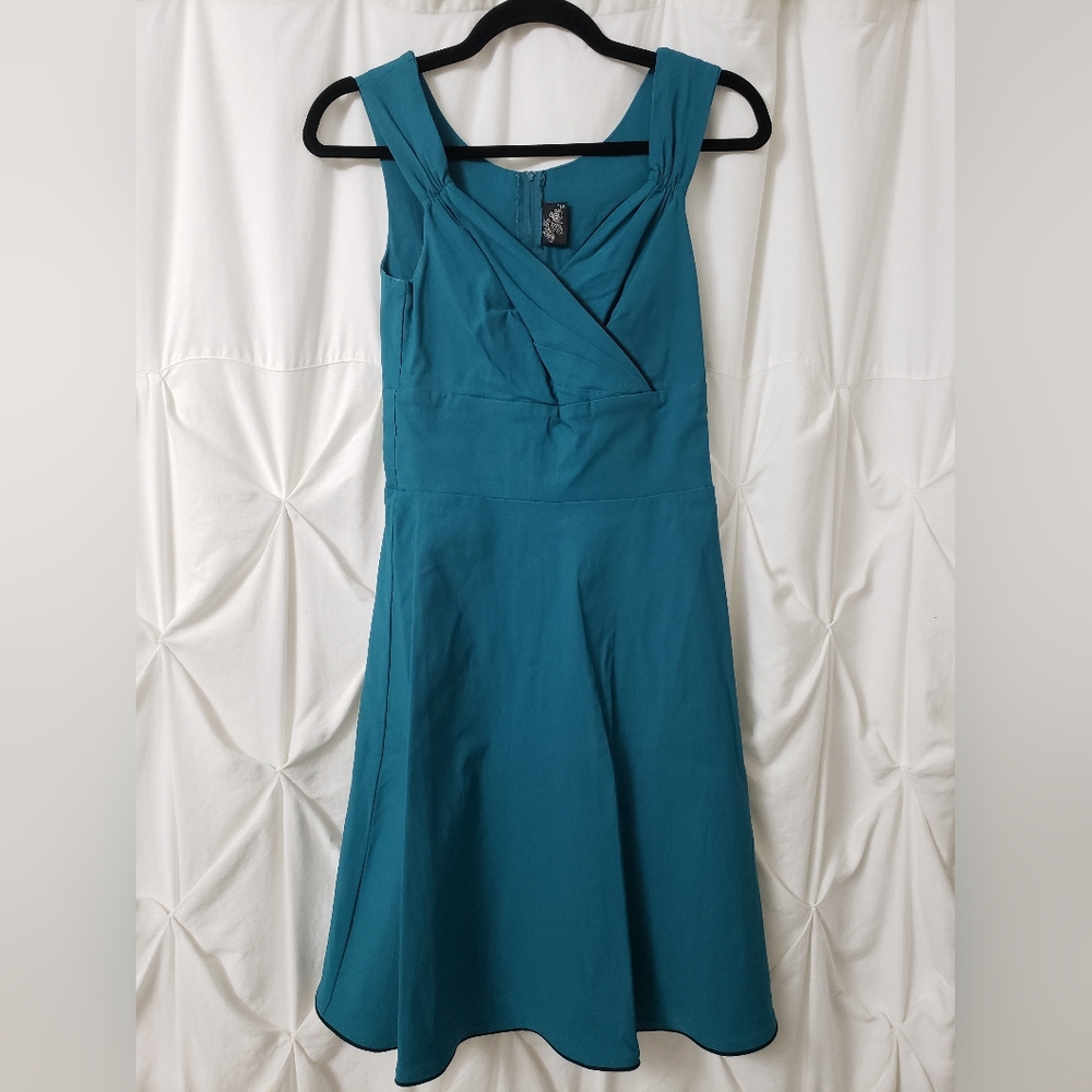 Steady Clothing Diva Dress Teal Sz L NWT